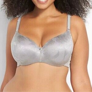 Cacique Invisible Lace Backsmoother Lightly Lined Balconette Bra 44H